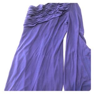 Robert Rodriguez, elegant purple dress